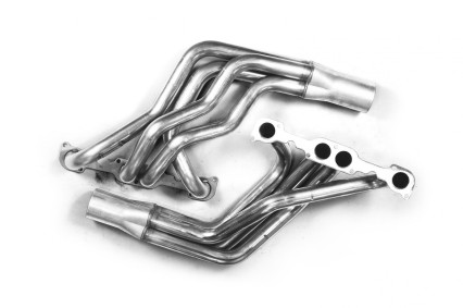 2" x 3-1/2" Stainless Steel Headers. 23 Degree SBC Swap in a Fox Body.