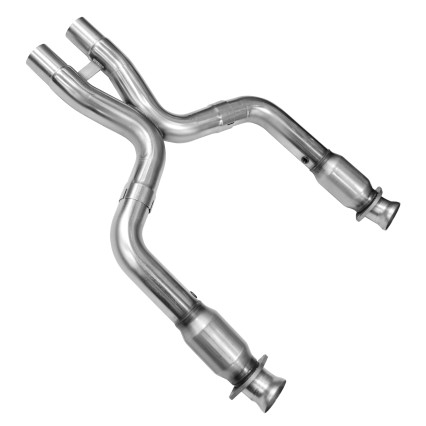 3" x 2-3/4"(OEM) SS Catted X-Pipe. 2011-2014 Mustang GT 5.0L.