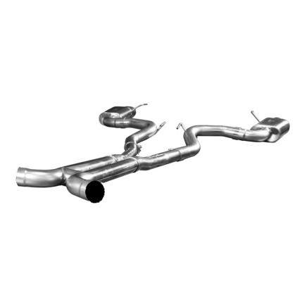 3" SS Connection-Back H-Pipe Exhaust w/SS Tips. 2015-2017 Mustang GT 5.0L.