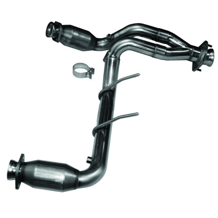 2-1/2" Catted Y-Pipe.  2009-2010 F150 5.4L 3V. Requires Kooks Headers.