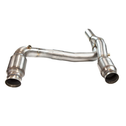 3" SS Catted Y-Pipe for LS Swap. 2007-2018 Jeep Wrangler JK 4-Door.