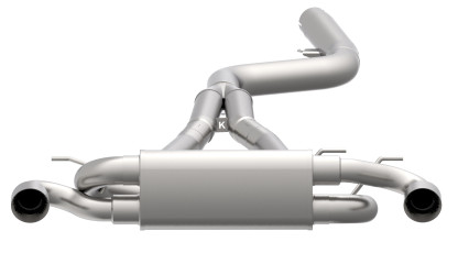 3-1/2" x 3" SS Cat-Back Exhaust with Polished Tips. 2020 Toyota Supra.