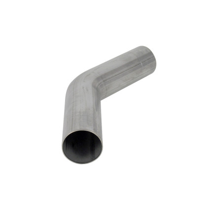 2-1/2" 304 Stainless 45 Degree Bend. 16 Ga Mandrel Bent Tubing. 3.00" CLR