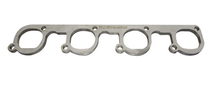 GM LSX DR Header Flange. 3/8" Thick Stainless. D-Shaped Port for 2"